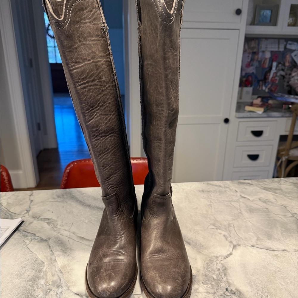 Frye Women's Tall Brown Leather Boots